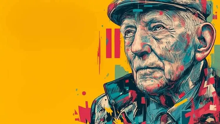 Elderly man portrait.